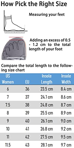 Image of WHITIN Women's Barefoot Minimalist Shoes, Natural Foot-Shaped, Purple /White, 6