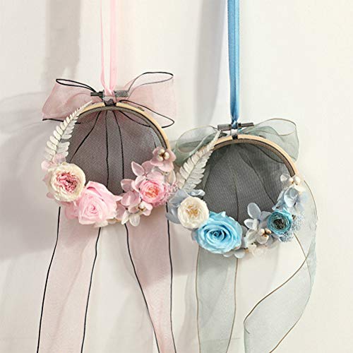 Wowoss 20 Pieces 3 Inch Embroidery Hoops Wooden Round Adjustable Bamboo Circle Cross Stitch Hoop Ring Bulk For Embroidery And Cross Stitch Art Craft Handy Sewing #TOP5