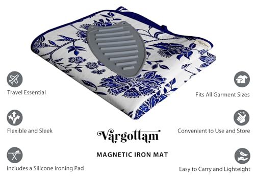 Tapis de repassage magnétique avec repose-fer silicone lavable - 4