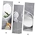 PLAFOPE Punch Wall-Mounted Beauty Mirror Suction Cup Rotating Double-Sided Makeup Mirror for Bathroom Bedroom and Dorm Use Easy Installation and Strong Hold