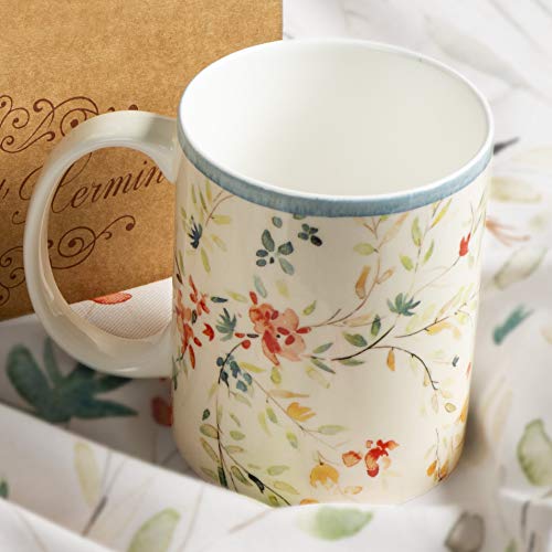 Maison D' Hermine Coffee Mug With Handles Fine Bone China Mug Pack Of Two For Gifts Hot Beverages - Coffee Cappuccino Latte Cocoa Home Office Perfect For Men & Women (Colmar, 12 Oz) #TOP3