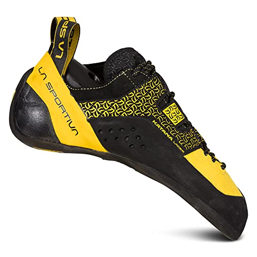 La Sportiva Mens Katana Lace Rock Climbing Shoes, Yellow/Black, 7