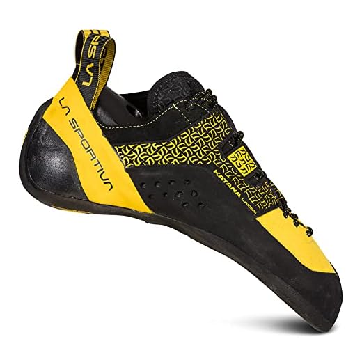 La Sportiva Mens Katana Lace Rock Climbing Shoes, Yellow/Black, 7