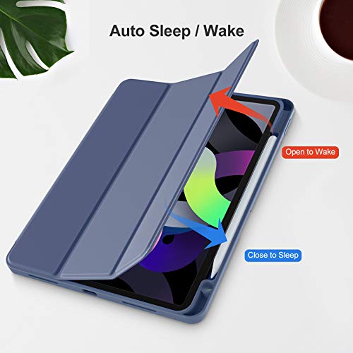 Image of Akkerds for iPad Air 11 Inch Case M4 /M3 /M2, Air 5th /4th Gen 10.9, Blue Gray