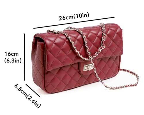 Image of FEVERSOLE Crossbody Bag Vegan Leather Women Retro Small Saddle Satchel Shoulder Bag Tote With Long Adjustable Strap