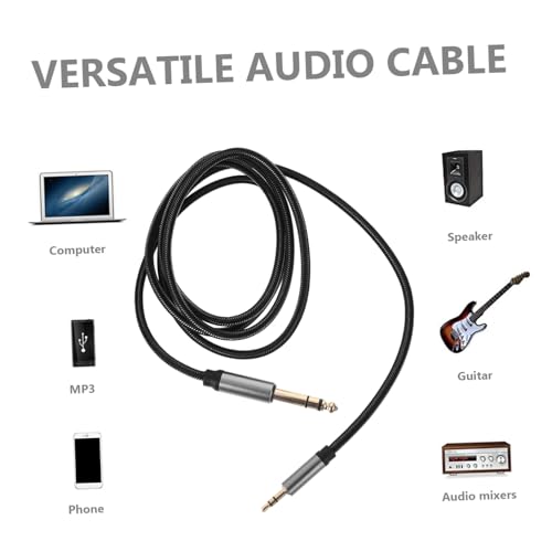 Cable de audio jack 3.5mm a 6.35mm trenzado ERINGOGO miniatura 3