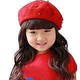 kaiCran Adorable Cute Toddler Baby Girls French Beret Hat Classic Fashion Warm Pearl Beanie Cap...