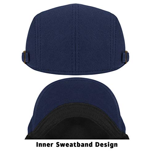 Image of WETOO Men's Flat Cap Gatsby Newsboy Lvy Irish Hats Driving Cabbie Hunting Cap