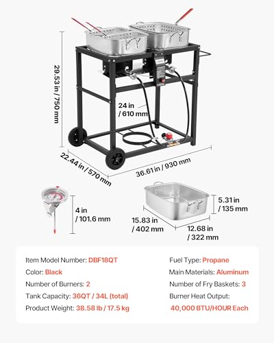 Vevor Outdoor Propane Deep Fryer thumbnail 7