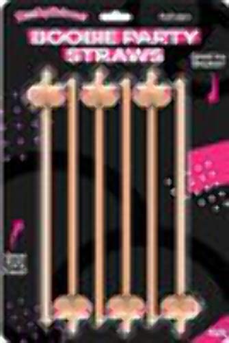 Boobie Straws Color Carne 6 unidades miniatura 2
