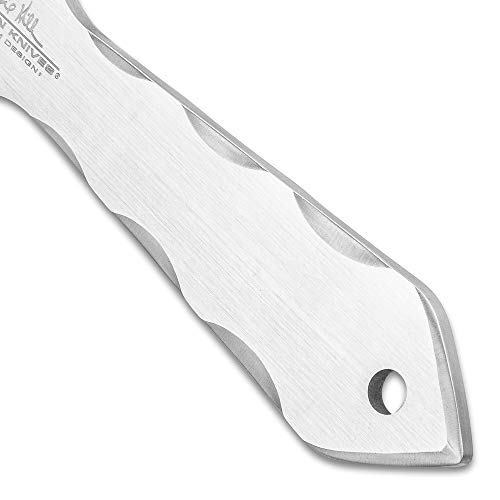 Gil Hibben Gen Iii Champion Three-Piece Throwing Knife Set With Sheath - One-Piece, Stainless Steel Construction, Double-Edged, Penetrating Point, Lanyard Hole - Perfect For Competitions - Length 11" #TOP1