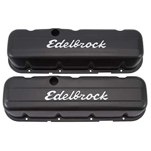 Edelbrock 4683 Signature Series Valve Cover Tall Profile Black Signature Series Valve Cover #TOP19
