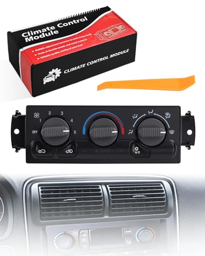Silverado/Sierra Upgraded Climate Control Module A/C Heater Air Conditioning Panel Compatible with 1999-2002 Chevy Avalanche Silverado Suburban Tahoe GMC Sierra Yukon, 599-266 HVAC Control Module