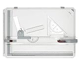 zeichenplatte a3 set SICHERER HALT - Zwei Magnetklemmschienen mit zentraler Bedientaste und eine zusätzliche Eckklemme gewährleisten den sicheren Sitz des Zeichnungsträgers.