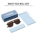 Fozono Retro Aviator Sunglasses for Women Men Trendy Classic Square 70s 80s 90s Vintage Shades Double Bridge Aviators FZN813 Tortoise/Brown