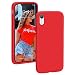 Produktbild ProBien Hülle für iPhone XR, Silikon Stoßfest Handyhülle mit Microfiber [Anti-Fingerabdruck] Kratzfest Schutzhülle Case Cover für iPhone XR (6.1 Zoll) - Rot
