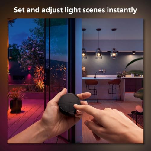 Philips Hue Wall Tap Dial Light Switch, Portable, Black - 1 Pack - Requires Lights and Bridge - Smart Home - Easy, No-Wire Installation by Philips Hue - Image 3