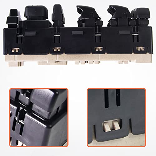 Mikoda 15883319 Master Power Window Switch W/Mirror Switch & Module, Front Driver Side Door Lock Fit For Cadillac Escalade Avalanche Silverado Suburban Tahoe Gmc Sierra Yukon Hummer 2003-2007 #TOP6