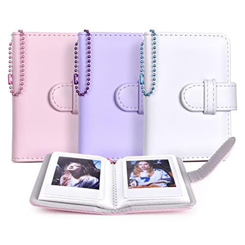 HIYQIN 3 Pack, Mini Photo Albums for Fujifilm Instax Mini Film 54x86mm