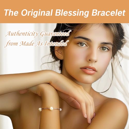 Blessing Bracelets for Women Blessing Bracelet with Pearl Thin Beaded Bracelets for Elegant Women Gratitude and Prayer Jewelry The Grateful Blessed2