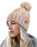 bonnet femme a tricoter Chaleur et confort ultimes : ce bonnet d'hiver pour femmes vous garde au chaud et est fabriqué dans un tricot épais de haute qualité. Idéal pour les froides journées d'hiver où vous avez besoin d'une protection supplémentaire.