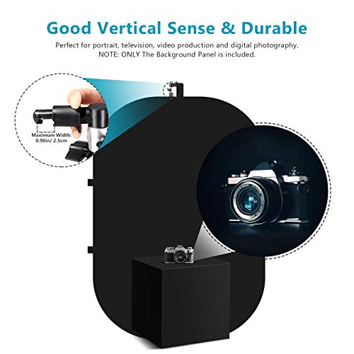 Neewer 5X7Ft/1.5X2M Chromakey Black Backdrop White Backdrop 2 In 1 Double Sided Pop Up Collapsible Backdrop With Support Stand, Foldable Panel For Photo And Video Shooting, Live Streaming, Gaming #TOP7