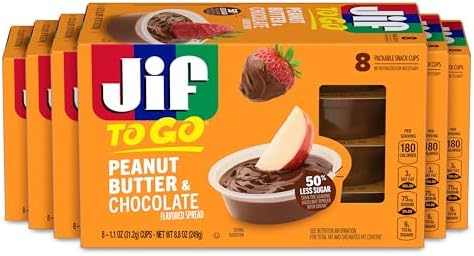 Jif To Go Peanut Butter & Chocolate Flavored Spread, 48 (1.1oz) Single Cups