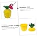 Luxshiny Hawaiian Pineapple Cups with Straws 4pc Set Plastic for Barbecue Beach Party Decorations Random Color