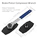 Jdckehla Brake Caliper Tool Brake Caliper Compression Tool Brake Tool with 360 Rotating Ratchet Universal 2 Heavy-Duty Caliper Hooks 4-in-1 for Car Truck SUV Disc Brakes