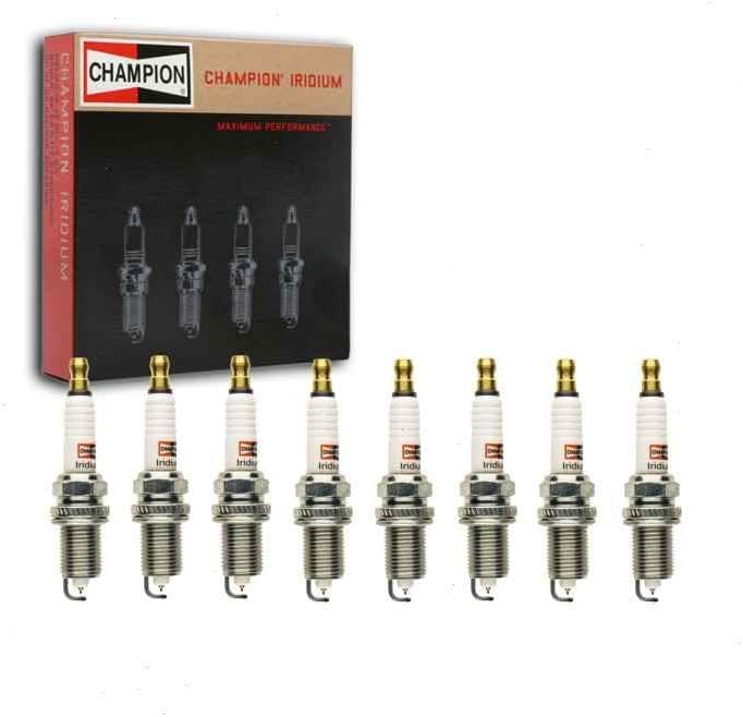 8 bujías Champion Iridium compatibles con Dodge Dakota 4.7L V8 2000-2007