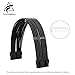 Formulamod Sleeve Extension Power Supply Cable Kit 18AWG ATX 24P+ EPS 8-P+PCI-E8-P with Combs for PSU to Motherboard/GPU (Black)