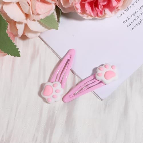 6PCS pinzas rosas de gato kawaii para pelo miniatura 7