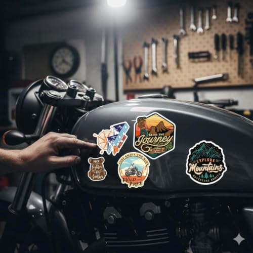 Image of Graphixdesign Decals Sticker Random Sticker for Skateboard Helmet Laptop Bicycle Hypebeast Bike Guitar Stickers ((8X10 Inch 15 PIC C))