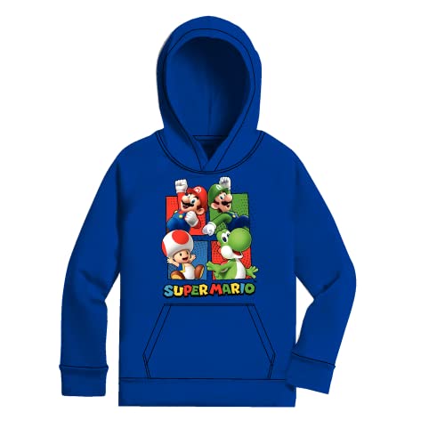 Isaac Morris Limited Super Mario Characters Graphic Boys Pullover Hoodie for Kids and Toddlers2
