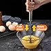 3 Pack Stainless Steel Egg Whisk, Hand Push Rotary Whisk Blender, Versatile Easy Whisk, Hand Push Mixer Stirrer for Beating Eggs, Frothing Milk, Blending, Mixing, Whipping Smoothies & Shakes