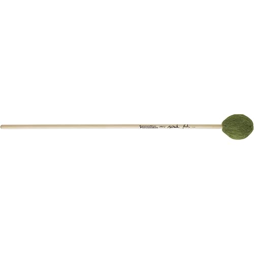 Innovative Percussion IP812 Mark Ford Strong Legato Medium-soft Marimba Mallets - Green Yarn - Birch