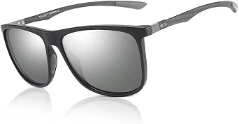 TACLOFT Men's Polarized Sports Sunglasses - TR90 Unbreakable Frame, UV400, Black/Grey - View #6