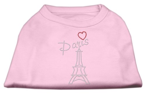 Mirage Pet Products Paris Rhinestone Shirt, X-Small, Light Pink #TOP20