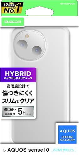 �G���R�� AQUOS sense10(SH53F�ASH-M33) �P�[�X �J�o�[ �N���A �w�ʍd�x5H ���ϋv �n�C�u���b�h �ϏՌ� �Ռ��z�� TPU �|���J�[�{�l�[�g 4�p�G�A�[�N�b�V���� �N���A PM-S253HVCKCR