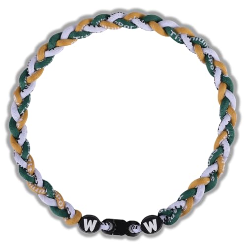 Image of Willtok Premium 18inch Baseball Necklace w /Nylon Tri-Braided Rope Tornado Design