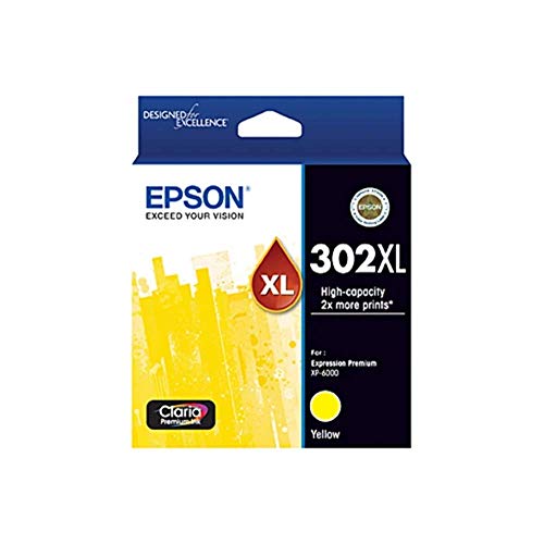 Cartouche encre jaune Epson 302XL haute capacite C13T01Y492 pour imprimante Expression Premium