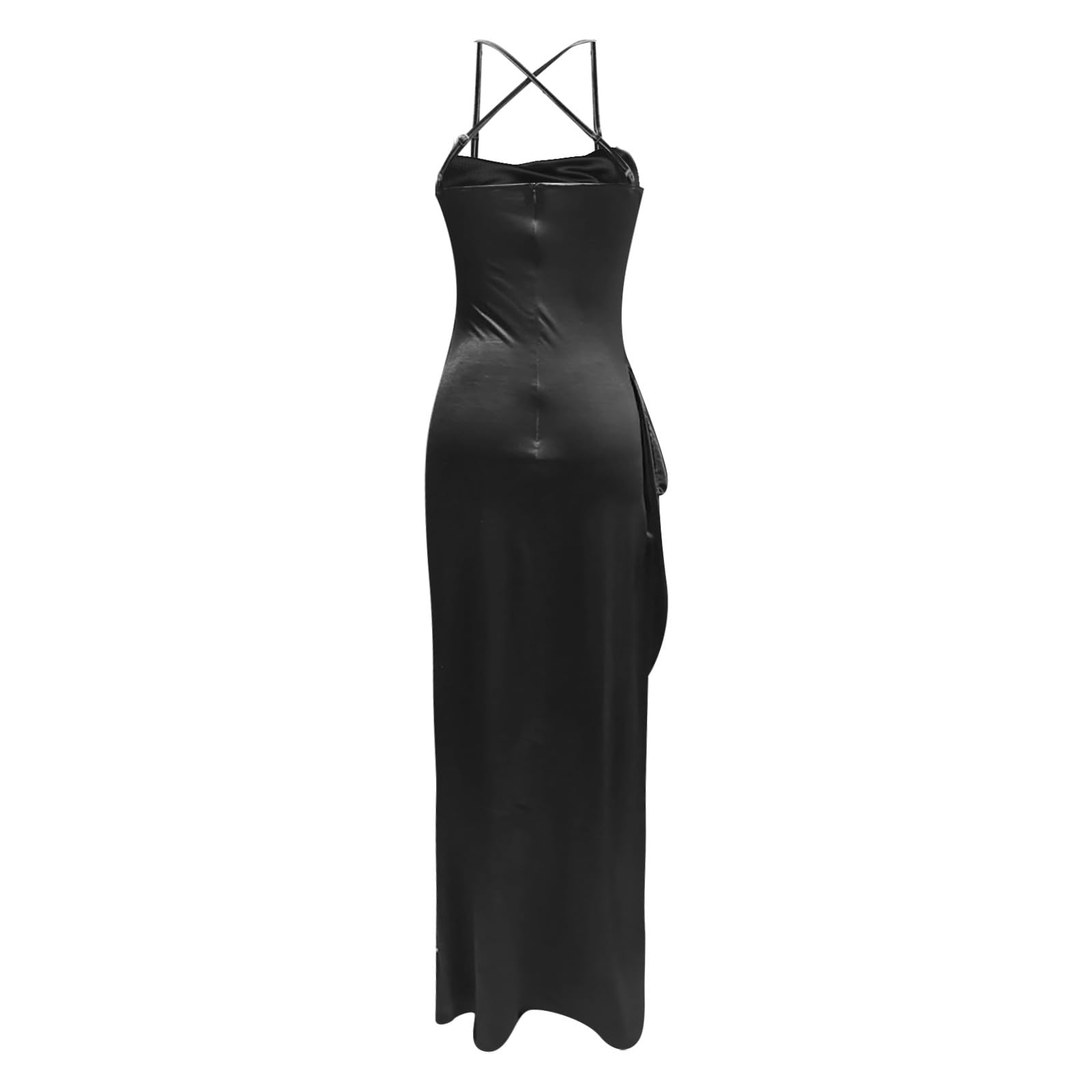 Satin Brautjungfernkleid Damen langes figurbetontes Standesamtkleid formelles edles Ballkleid klassisch zeitlos für standesamtliche Trauungen Hochzeitsfeiern Galas feierliche Familienveranstaltungen