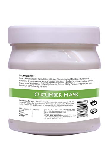 Image of Pink Root Cucumber Mask 500gm with Charcoal Gel 500gm