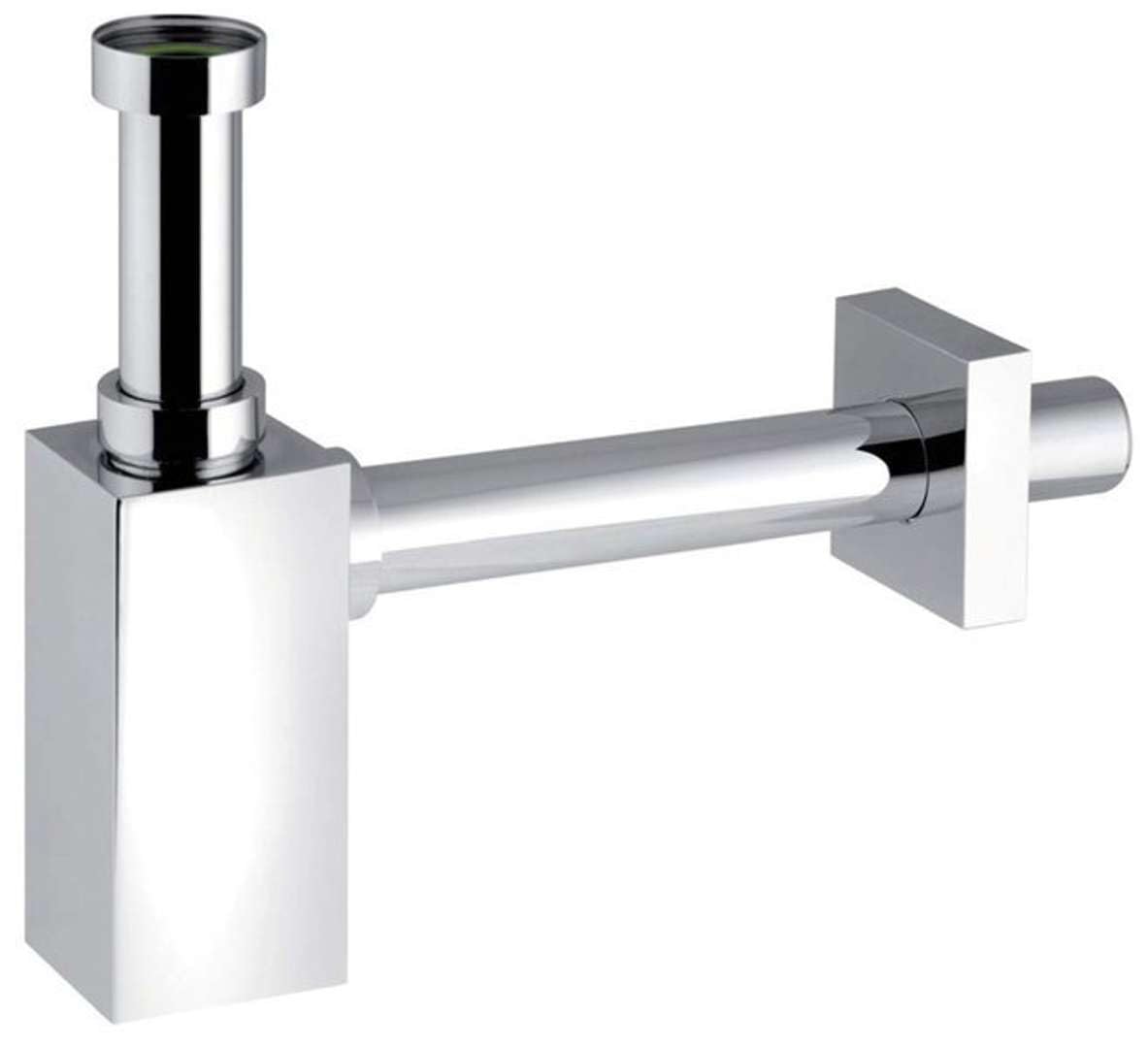Sapho Piquadrato - Sifón para Lavabo, 1" 1/4, desagüe 32 mm, Cromo 0510OT25K7