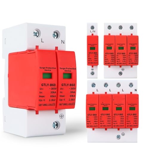 Protection contre les surtensions et foudre avec ce parafoudre 4P 385V pour éviter les pannes
