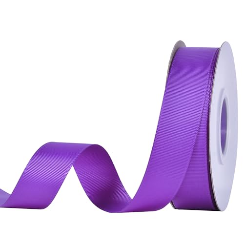 YAMA Purple Grosgrain Ribbon 1 Inch Continuous 25 Yards