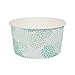 Glad for Pets Disposable Feeding Bowls | Large Disposable Dog Bowls | Dog Food Bowls Made from Recyclable Material in Teal Pattern | 3.5 Cup Feeding Size, 100 Count