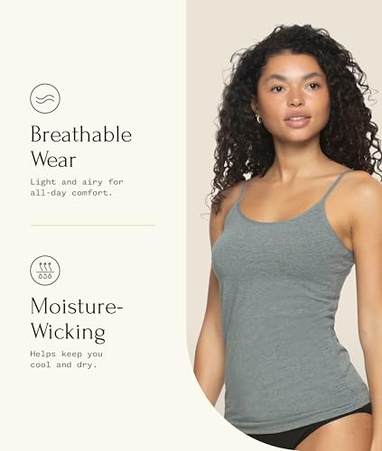 Image of Felina Womens Cotton Modal Camisole, Adjustable Cotton Tank Top