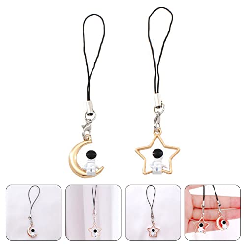 Gatuida 2Pcs Cartoon Astronaut Mobile Phone Charms Astronaut Phone Chain Key Chain Pendant #TOP6