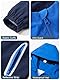 LAUSONS Kinder Regenjacke Wasserdicht Jungen Softshelljacke Outdoorjacke Leichte Windjacke Regenmantel mit Kapuze Blau 158-164/Größe 160